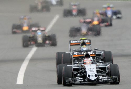 Nico Hülkenberg en la salida