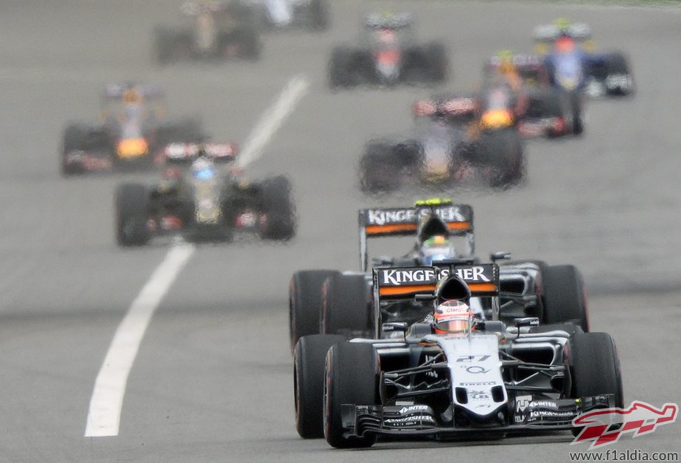 Nico Hülkenberg en la salida