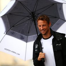 Paraguas para Jenson Button en las Américas