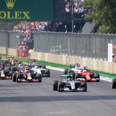 Salida del GP de México 2015