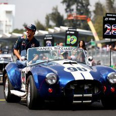 Daniel Ricciardo en el drivers parade