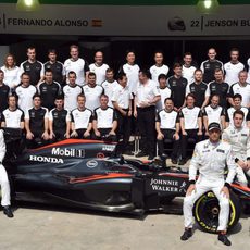 Foto oficial del equipo McLaren-Honda en Interlagos