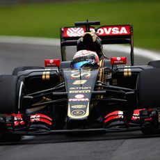 Romain Grosjean pasandose de frenada