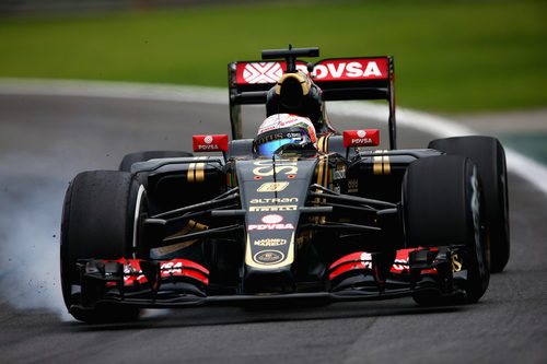 Romain Grosjean pasandose de frenada