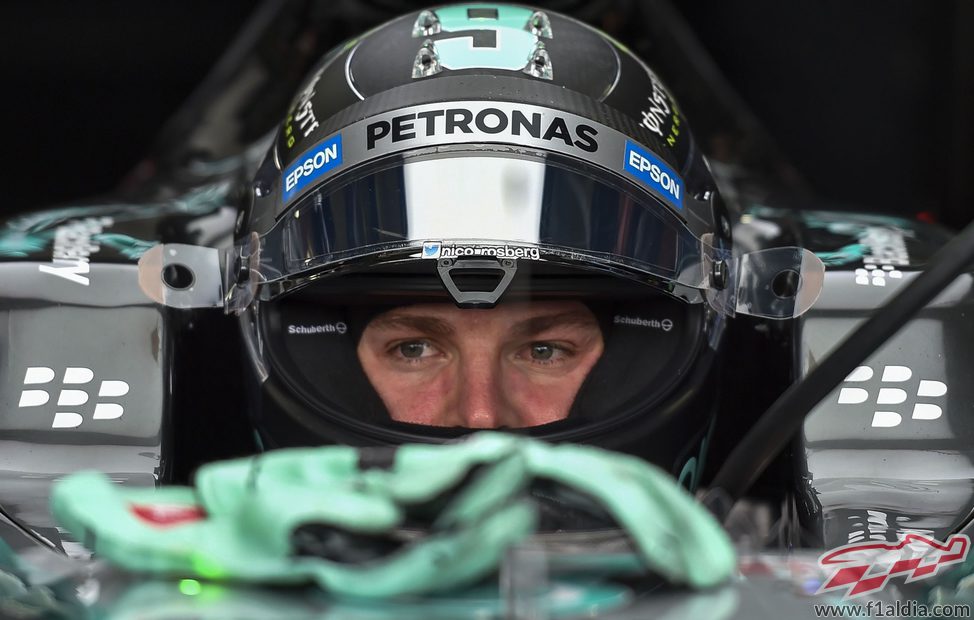 Nico Rosberg concentrado