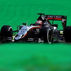 Nico Hülkenberg rodando en Interlagos