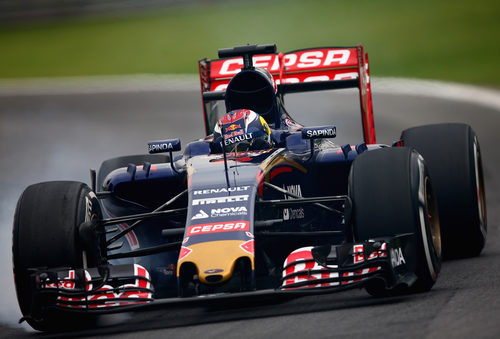 Max Verstappen rodando en Interlagos
