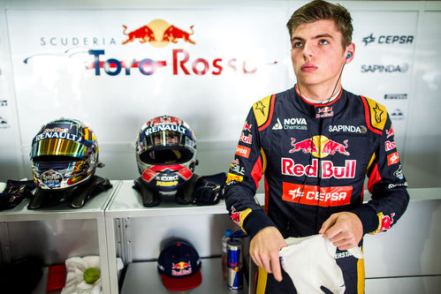 Max Verstappen durante los libres en el GP de Interlagos