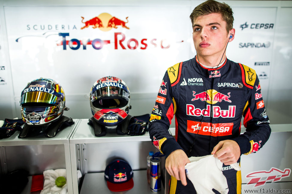 Max Verstappen durante los libres en el GP de Interlagos