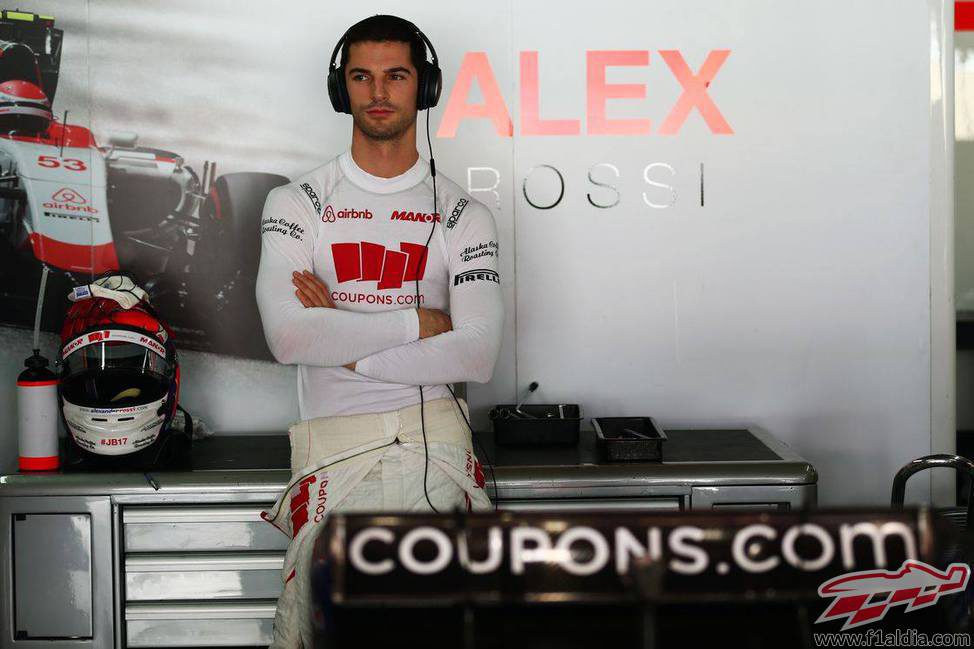 Alexander Rossi esperando que comience la clasificación