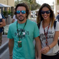 Fernando Alonso llega al circuito