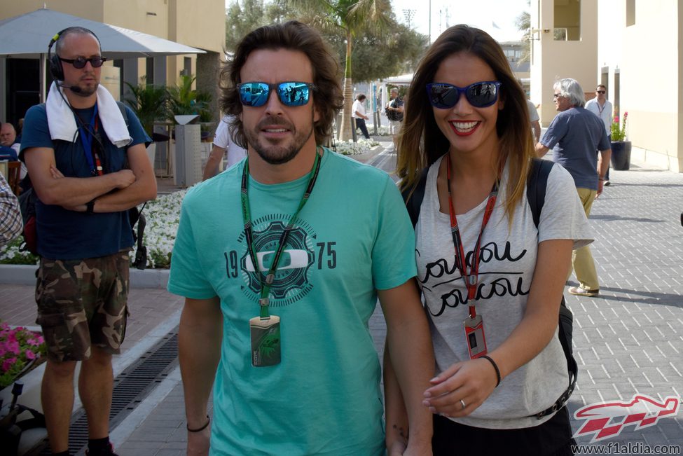 Fernando Alonso llega al circuito