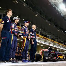 Foto oficial del equipo Toro Rosso en Abu Dabi