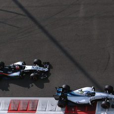 Valtteri Bottas y Nico Hülkenberg durante los L3