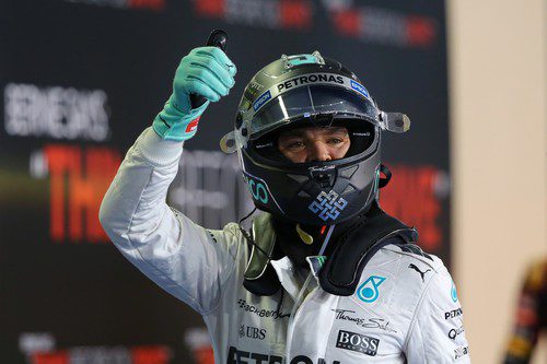 Nico Rosberg feliz con su pole position
