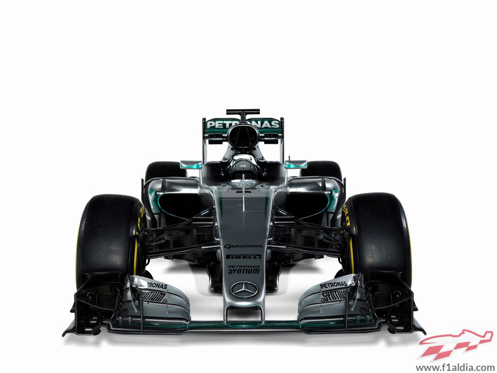 Mercedez-Benz F1 W07 HYBRID visión frontal