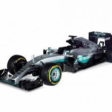 Mercedez-Benz F1 W07 HYBRID visión en perspectiva