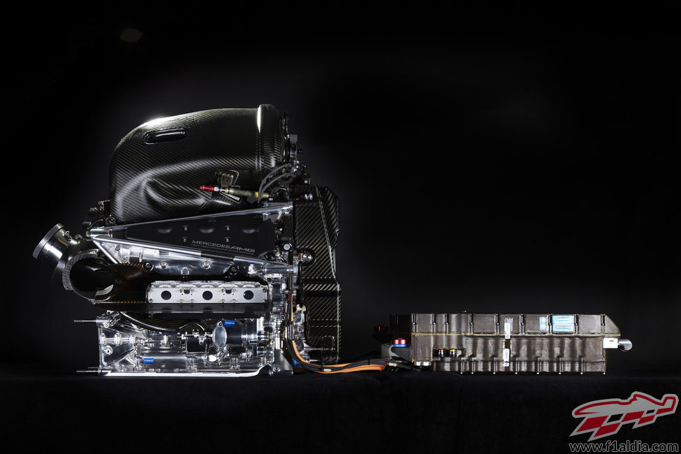 Unidad de potencia del Mercedes-Benz F1 W07 Hybrid. El PU106B Hybrid