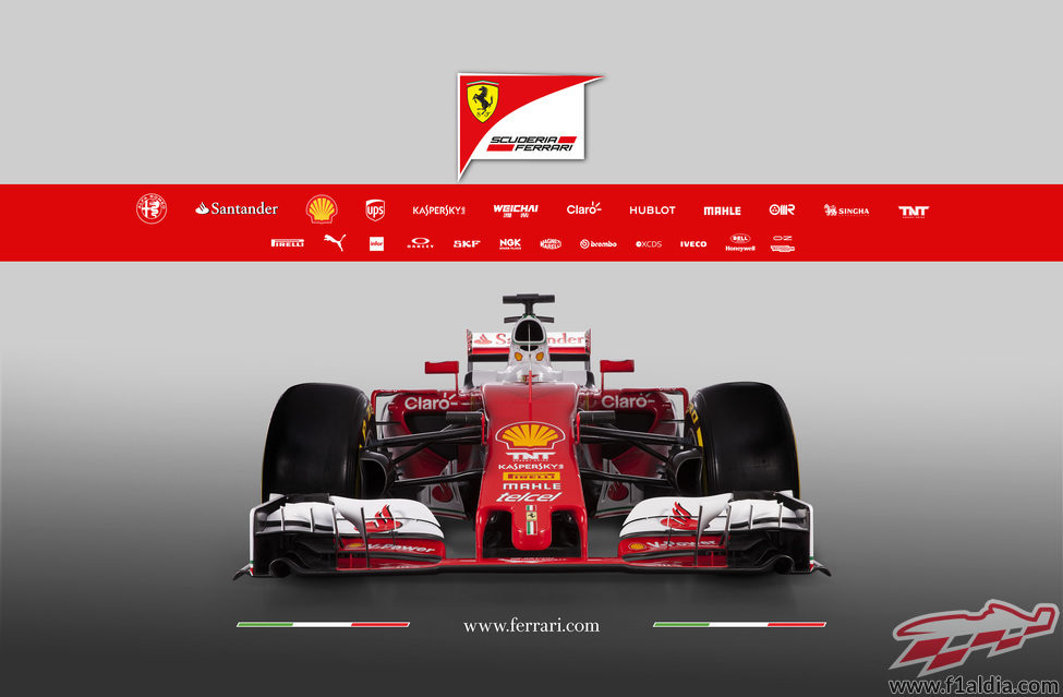 Ferrari SF16-H visión frontal