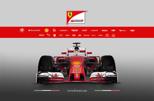 Ferrari SF16-H visión frontal