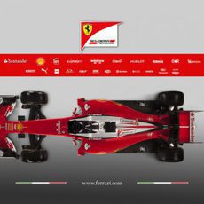 Ferrari SF16-H visión cenital