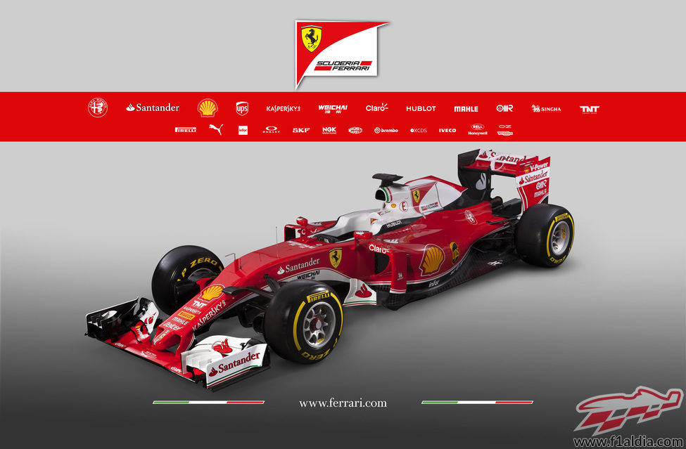 Ferrari SF16-H visión en perspectiva