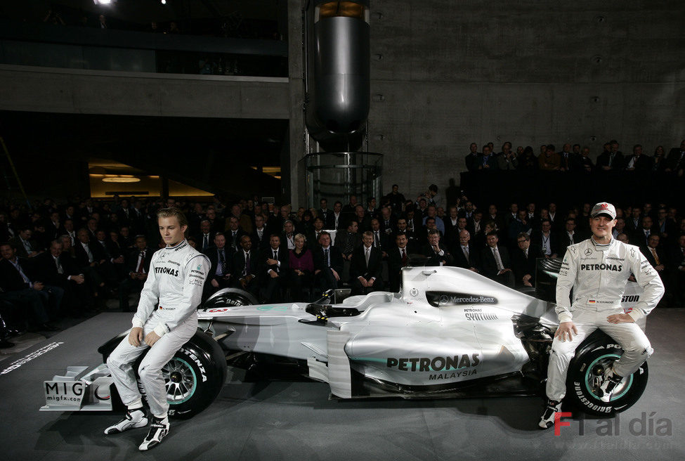 Rosberg, Schumacher y sus nuevos colores