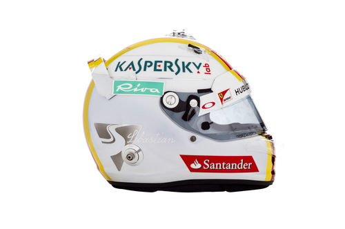 Casco de Sebastian Vettel para la temporada 2016