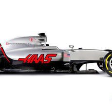 Haas VF16 visión lateral