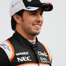 Sergio Pérez en la presentación del VJM09