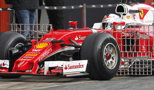 Ferrari se disponía recoger datos aerodinámicos de su nuevo monoplaza