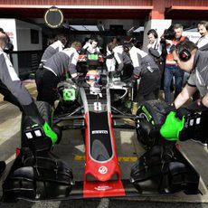 Intenso trabajo para el equipo Haas en su debut