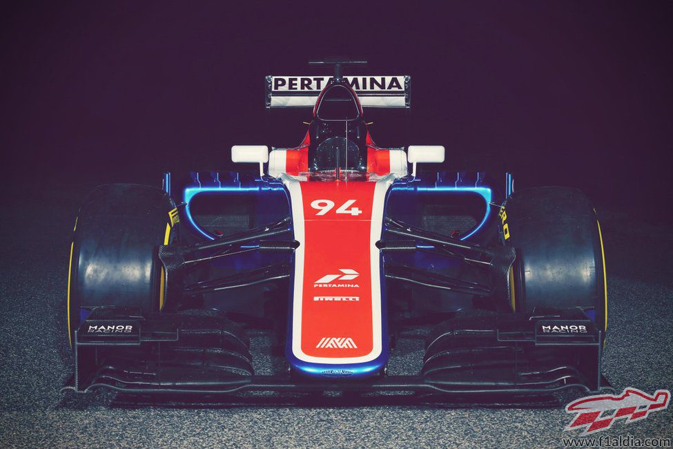 Manor Racing MT05 visión frontal