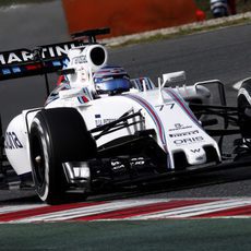 Valtteri Bottas ha completado 80 vueltas con el Williams el primer día