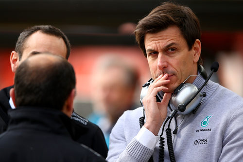 Toto Wolff no ha querido perder detalle de lo que sucedia en su equipo