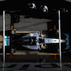 Parada en boxes de Nico Rosberg