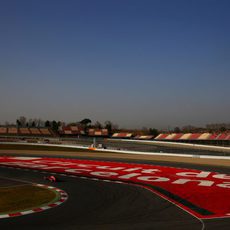 Pocos aficionados en las gradas del Circuit