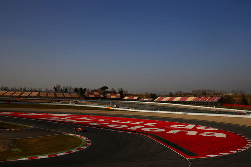 Pocos aficionados en las gradas del Circuit