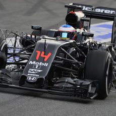 Fernando Alonso ha hecho test aerodinámicos a primera hora de la mañana