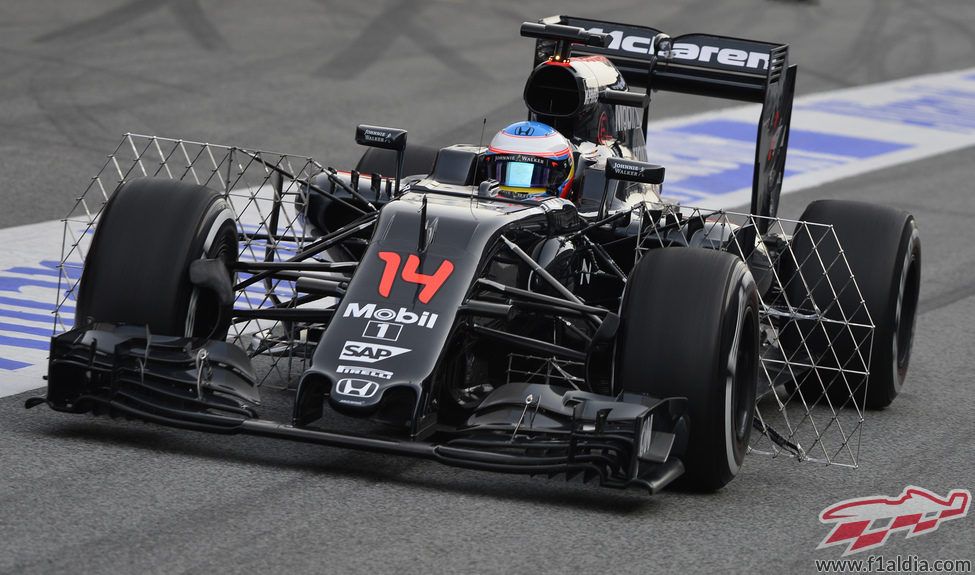 Fernando Alonso ha hecho test aerodinámicos a primera hora de la mañana