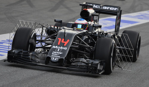 Fernando Alonso ha hecho test aerodinámicos a primera hora de la mañana