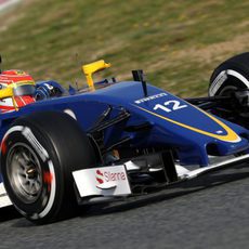 Felipe Nasr se ha subido por primera vez en la pretemporada al Sauber