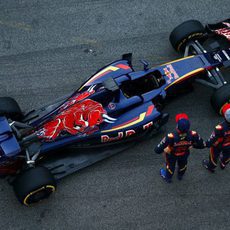 Presentación del Toro Rosso desde arriba