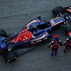 Presentación del Toro Rosso desde arriba