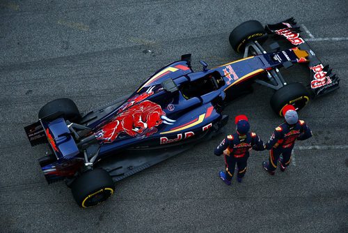 Presentación del Toro Rosso desde arriba
