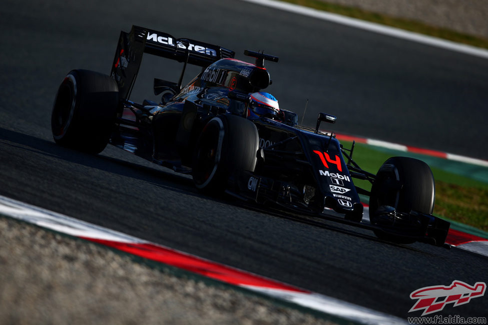 Fernando Alonso exprime su MP4-31