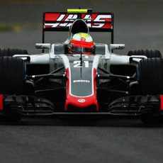 Esteban Gutiérrez en su primer GP con Haas