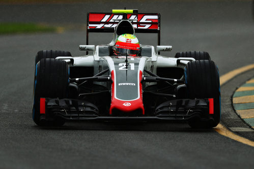 Esteban Gutiérrez en su primer GP con Haas