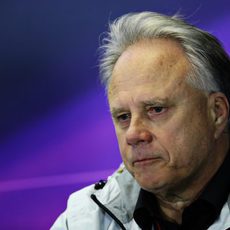 Gene Haas durante la rueda de prensa de pilotos