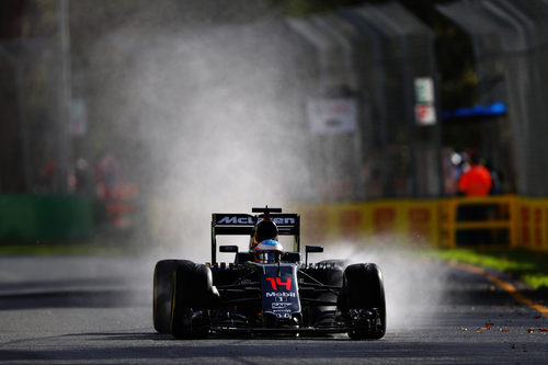 Fernando Alonso se mostró satisfecho con las primeras sensaciones del coche